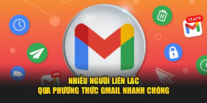 Nhiều người liên lạc qua phương thức gmail nhanh chóng